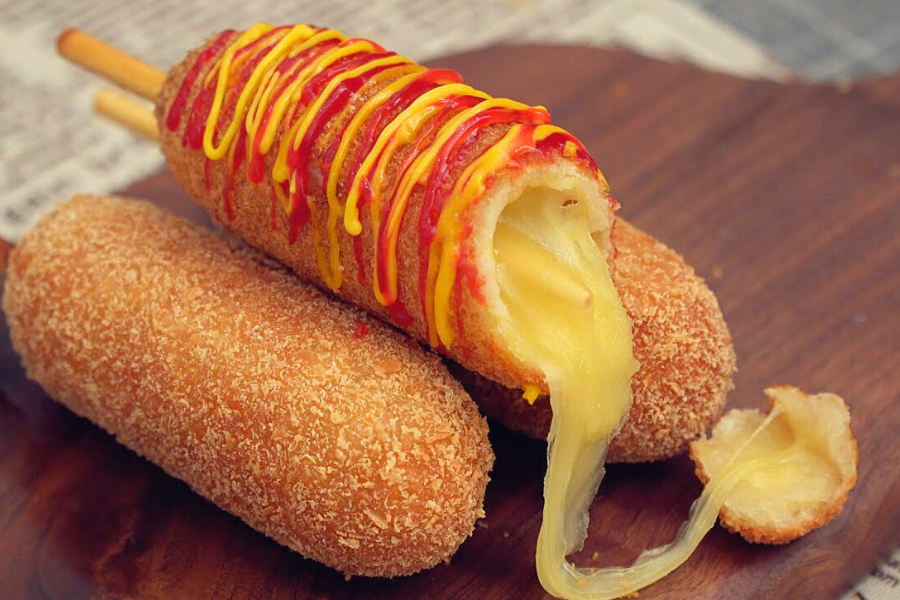 Hotdog Korean Mozzarella Corn Dog Food Hot Dog Mozzarella Sticks